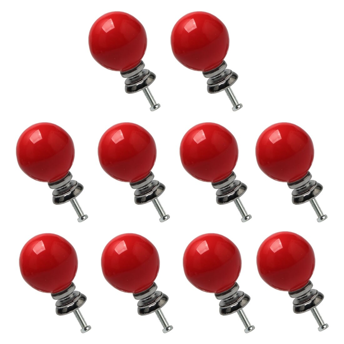 red dresser knobs Cherry Red Hand Painted Round Shape Ceramic Knobs / Ceramic Drawer Pulls / Cabinet Knobs/ Kitchen Cabinet Door Handles / Cupboard Knobs