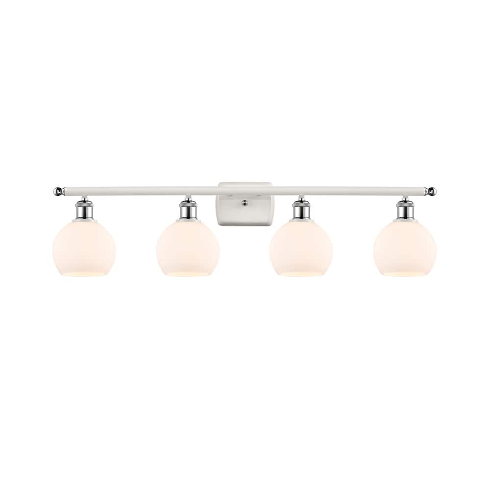 Innovations Lighting Athens - 4 Light 36" Bath Vanity Light - 6" Shade