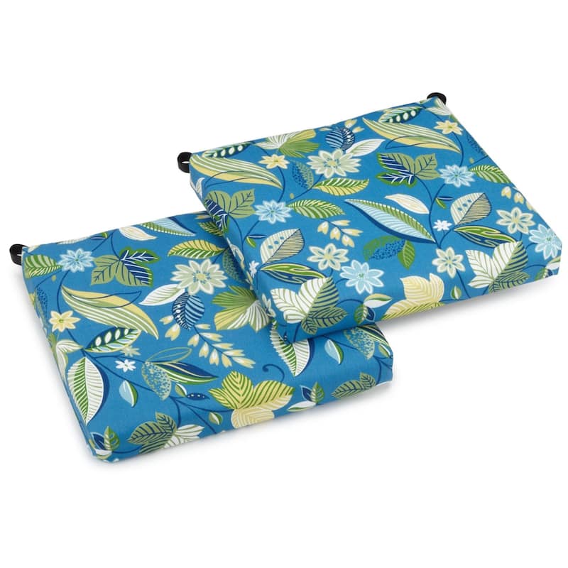 20-inch by 19-inch Indoor/Outdoor Chair Cushions (Set of 2) - 20 x 19 - Skyworks Caribbean