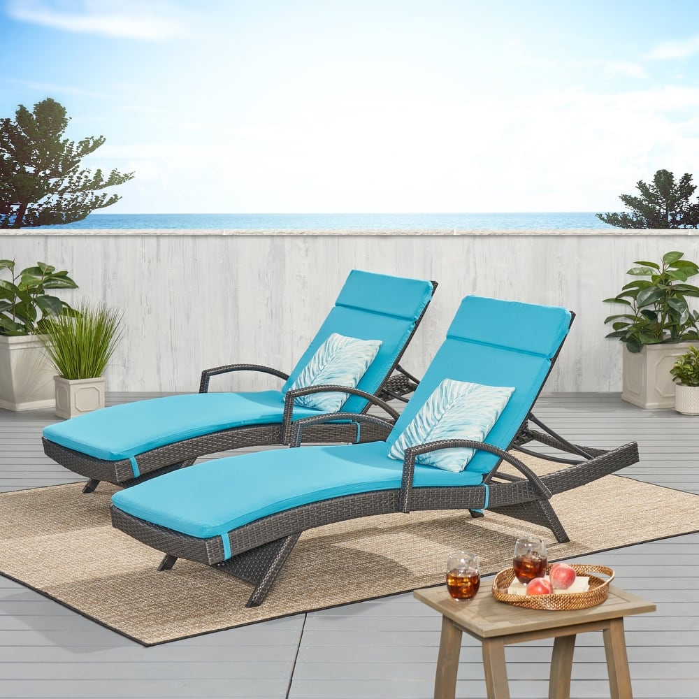 Vilano Outdoor Cushioned Lounge Chair (Set of 2) by Havenside Home