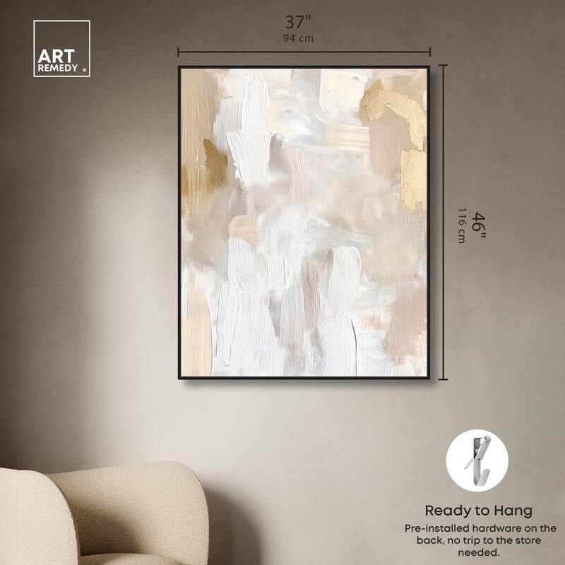 Beige and Cream II Canvas by Art Remedy
