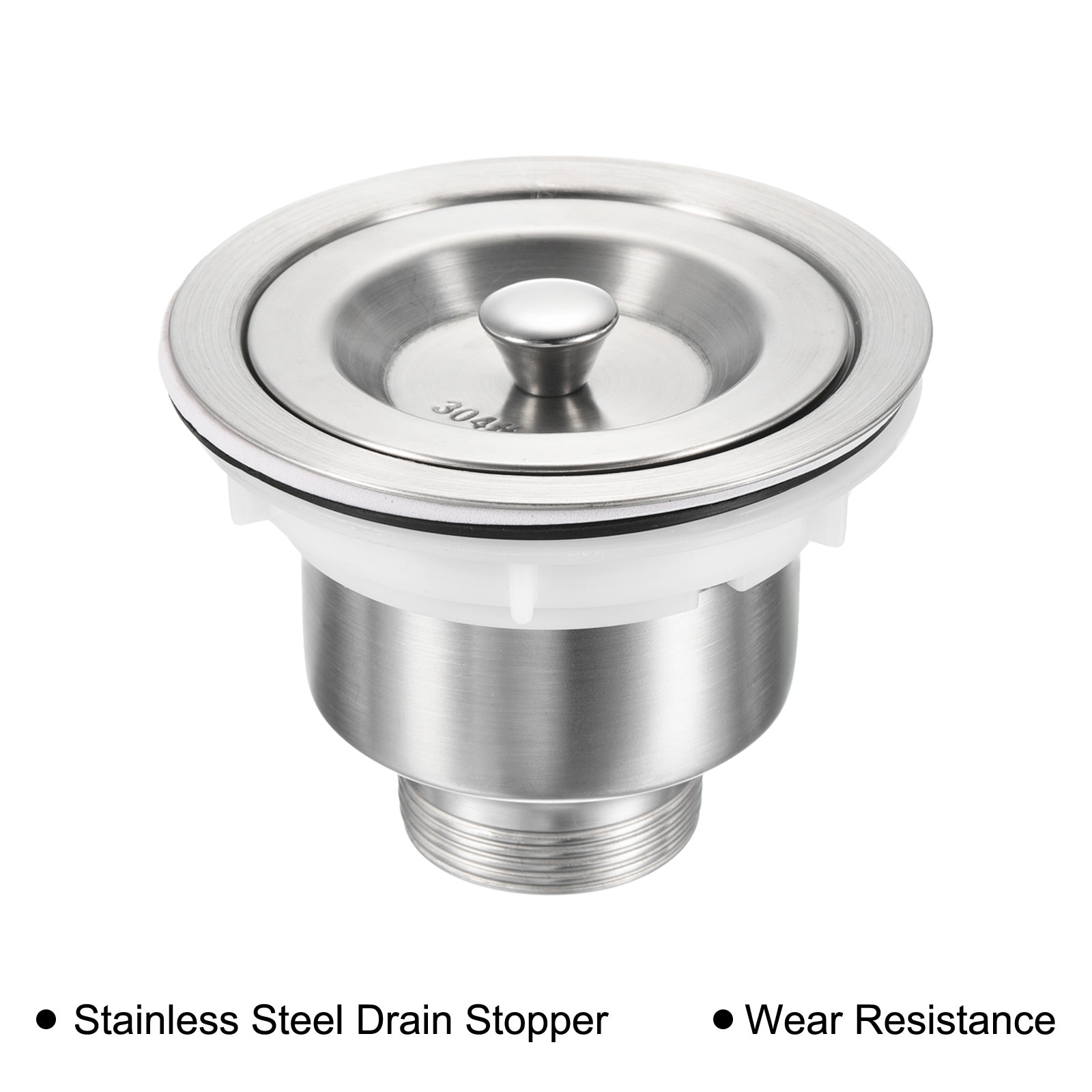 1Pcs Sink Stopper Bathroom Drain Plug w Filter Basket for Basin