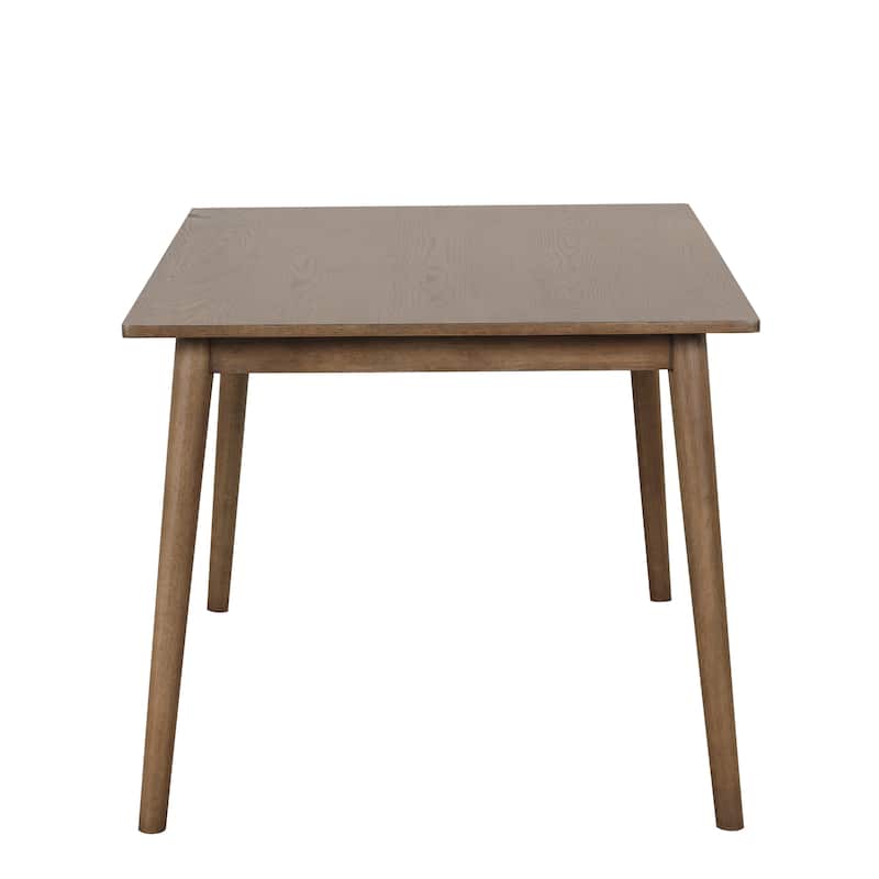 Furniture of America Zailen Mid-Century Modern Walnut 60-inch Solid Wood Dining Table