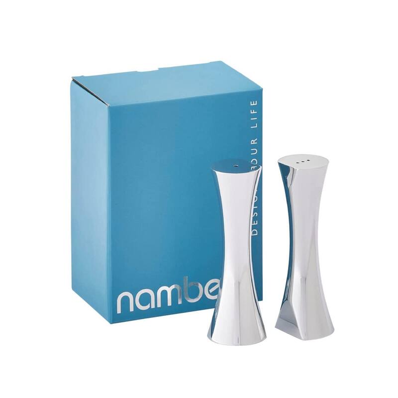 Nambe Kissing Salt and Pepper Shakers - 5" H