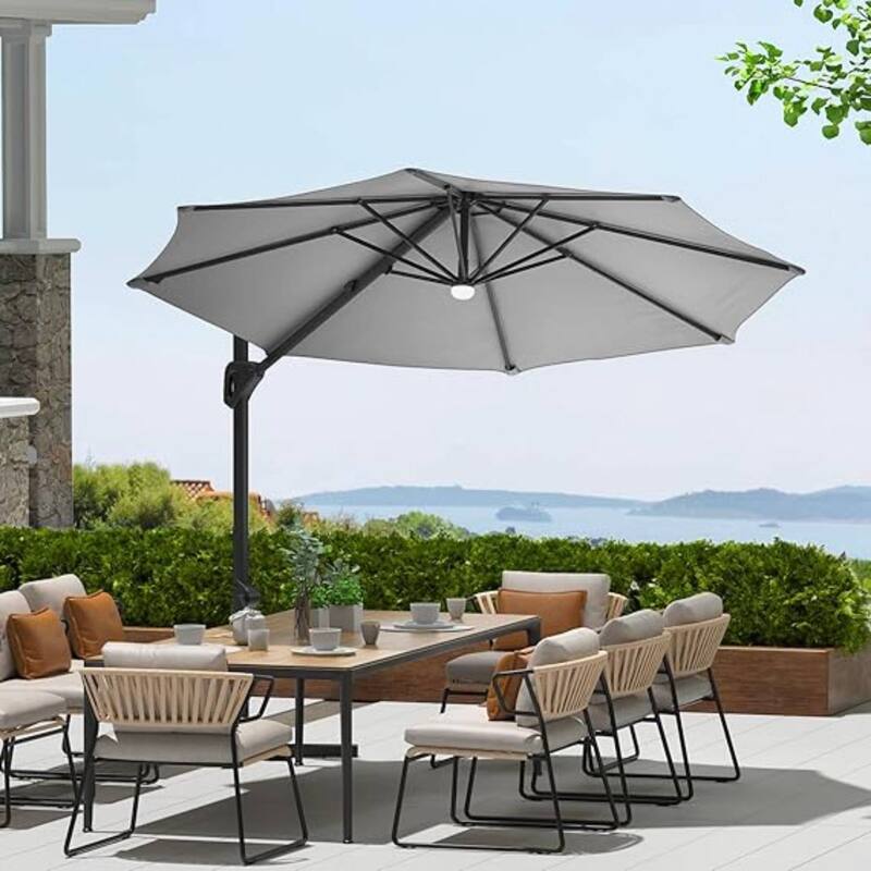 10FT Outdoor Patio Cantilever Umbrella for Garden Pool Deck BackYard