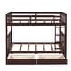 preview thumbnail 16 of 72, Wooden Bunk Bed Frame with Pull Out Storage Drawers, Headboard, Footboard, Ladder, Full-length Guardrail for Kids, Teens