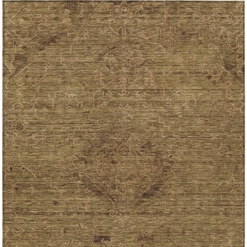 HomeRoots Floral Traditional Rectangle Outdoor Rug