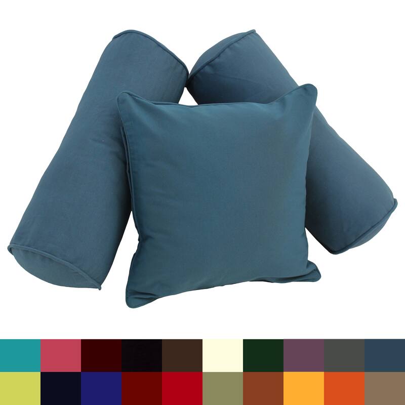 Twill 3-Piece Throw Pillow Set