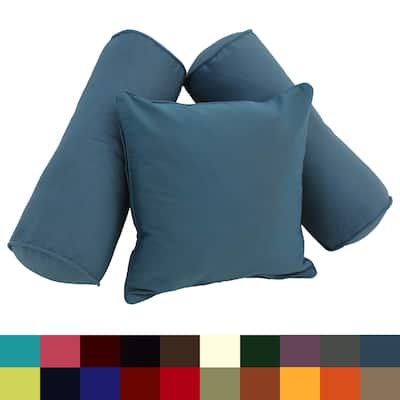 Twill 3-Piece Throw Pillow Set