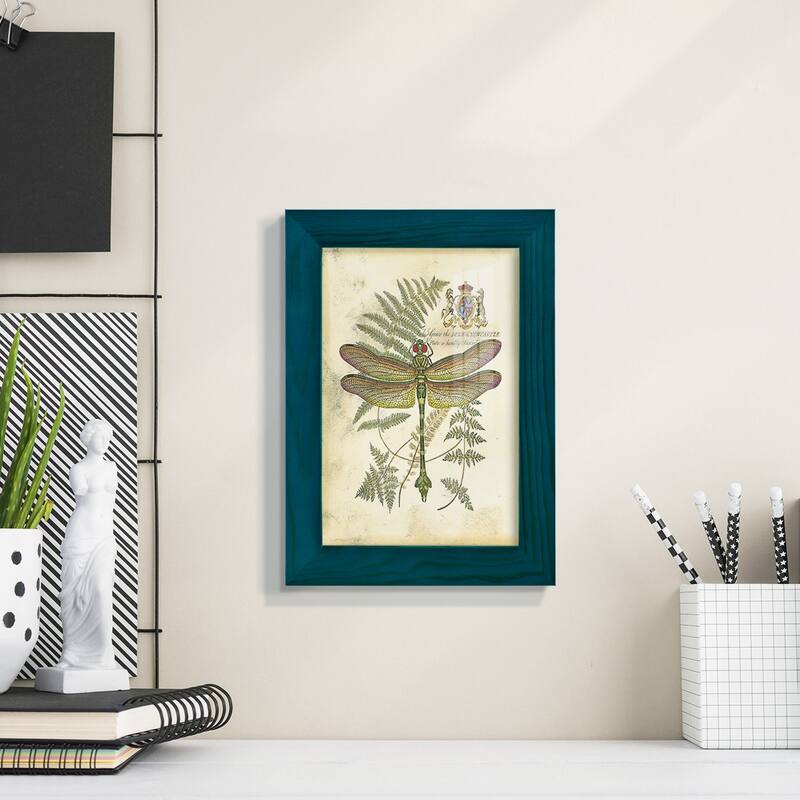 Regal Dragonfly III (PP) -Framed Print w/glass-Cherry Red