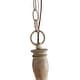 preview thumbnail 10 of 9, Azizon French Country 6-Light Rustic Wood Chandelier Modern Farmhouse Hanging Lights - L29.5 XW 29.5 XH 24.4