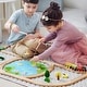 preview thumbnail 3 of 5, Tiny Land® Wooden Train Set 110 Pcs