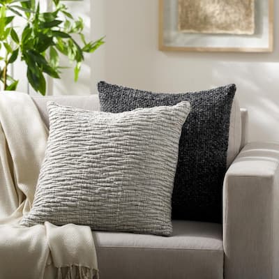 Burkley Woven Throw Pillow