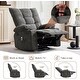 preview thumbnail 14 of 14, 360 Degree Swivel Rocking Single Sofa with Cup Holders
