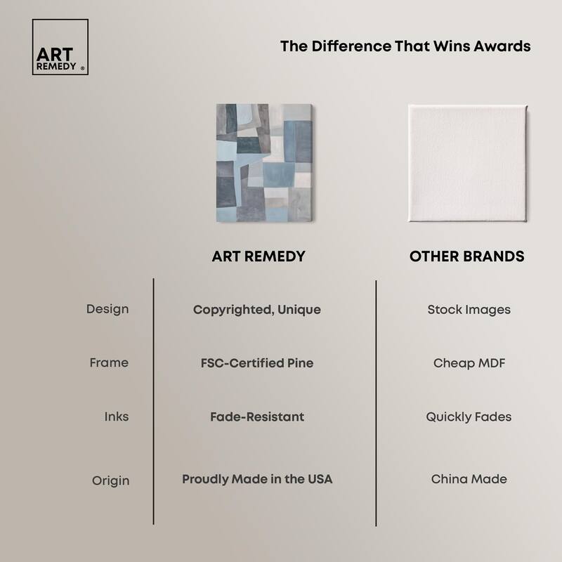 Tessellated Tones I Canvas by Art Remedy, Gallery Wrapped