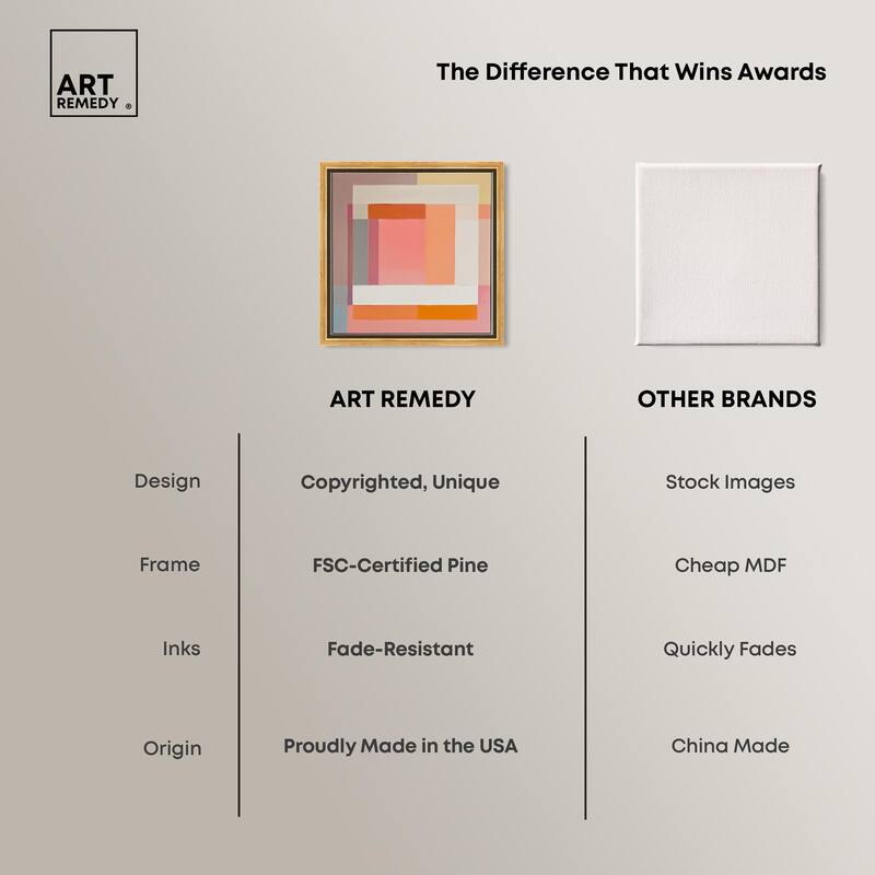 Minimal Color Blocks I Canvas by Art Remedy