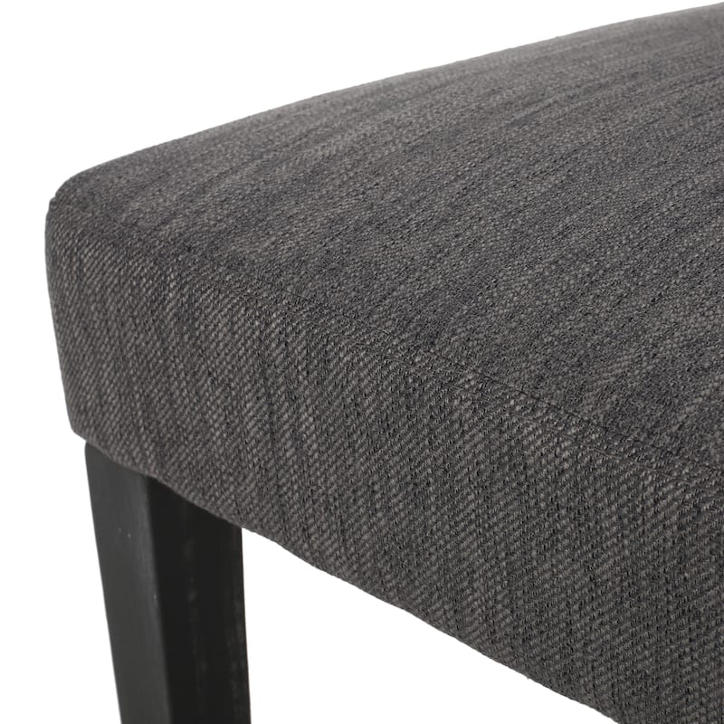 Armless Upholstered Dining Chairs Set of 2, Modern Fabric Side Chair with Tapered Legs Kitchen Dining Chairs