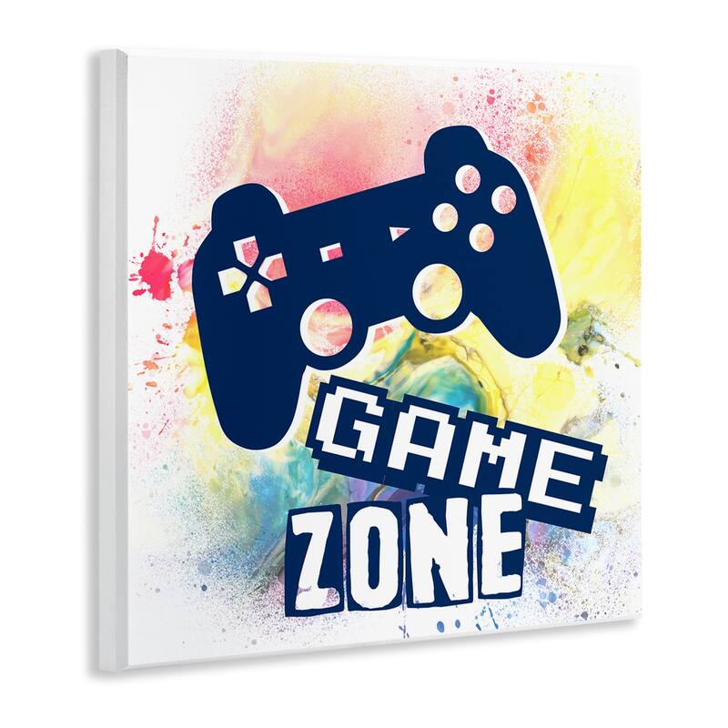 Stupell Game Zone on Modern Splatter Wall Plaque Art Design By Marcus Prime