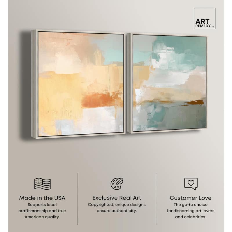 Muted Melody II Canvas Set of 2 by Art Remedy