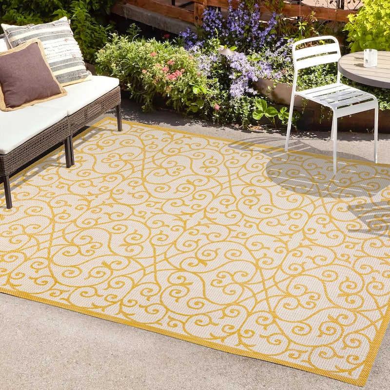 JONATHAN Y Ourika Textured Weave Indoor/Outdoor Area Rug
