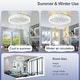 preview thumbnail 37 of 59, Low Profile Ceiling Fan with Light: 20-16 Inch, App Remote Control, Dimmable 3 CCT LED, 6 Wind Speeds, Ultra Quiet