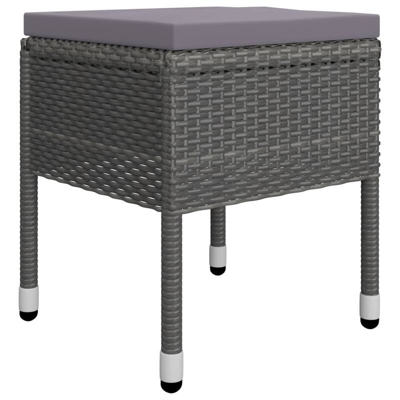 vidaXL Patio Dining Set Cushioned Outdoor Seating Table and Chairs 5 Piece - 34.6 x 34.6 x 29.1 in