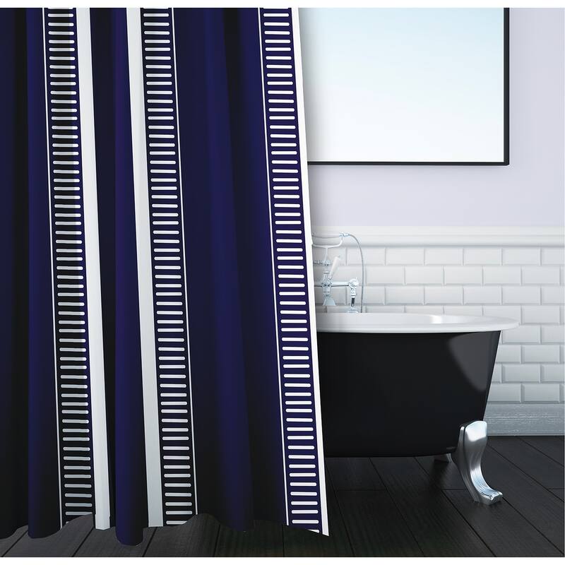 Dashing Stripedd, Stripedd Print Shower Curtain