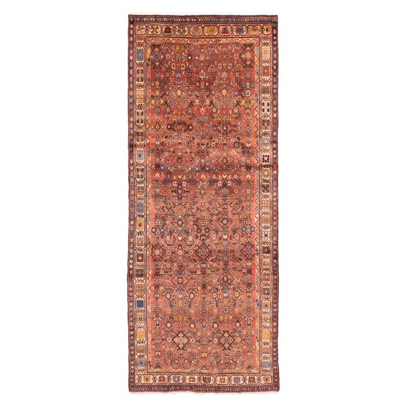 ECARPETGALLERY Hand-knotted Andelz Dark Copper Wool Rug - 3'11 x 10'1