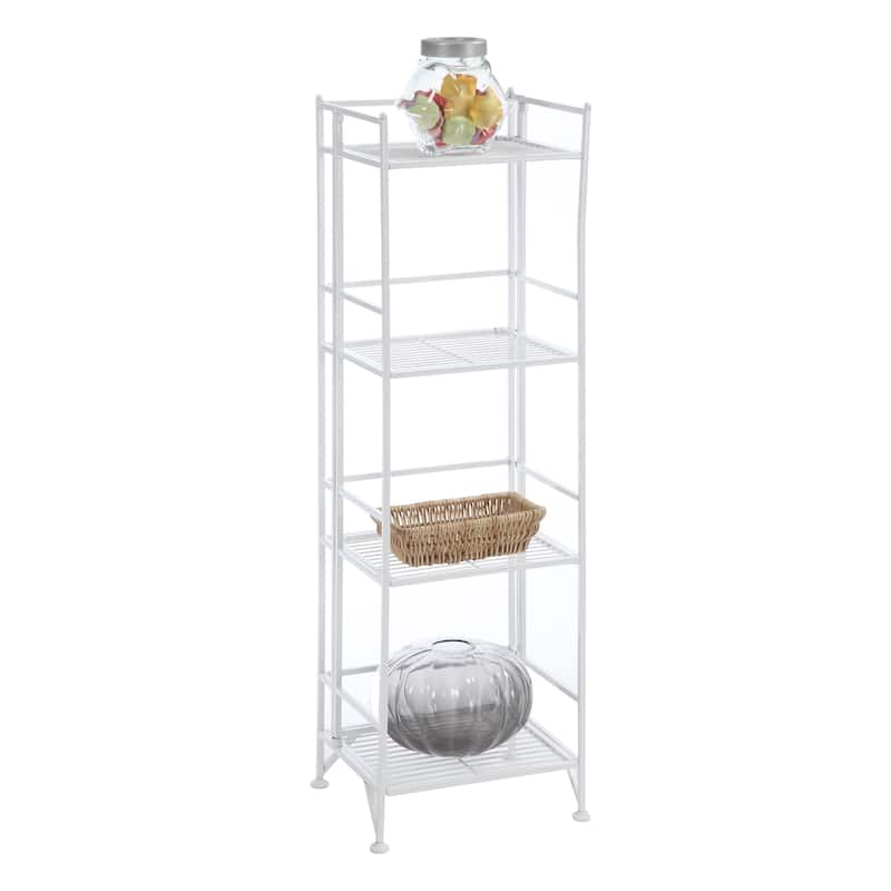 Convenience Concepts Xtra Storage 4 Tier Folding Metal Shelf