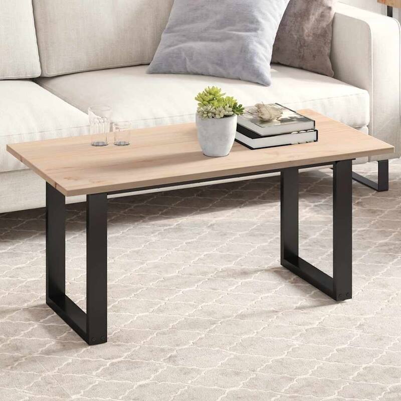 vidaXL Table Top Natural Wood Solid pine wood 39.4x19.7 in Durable - 19.7 x 39.4 x 0.7 in