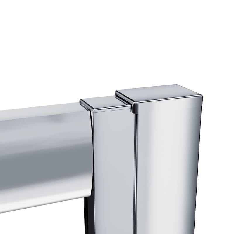 Elegant Chrome Finish Corner Entry Shower Enclosure with Sliding Shower Doors（Shower Base not Included）