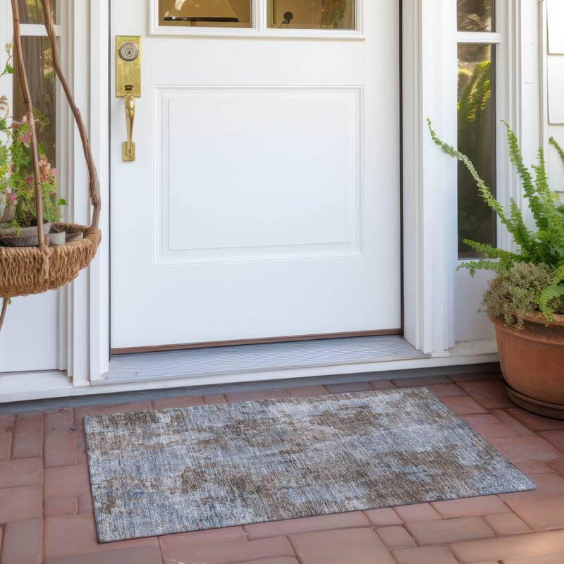 Anan Modern Art-Inspired Weather Resistant Versatile Elegance Outdoor Rug
