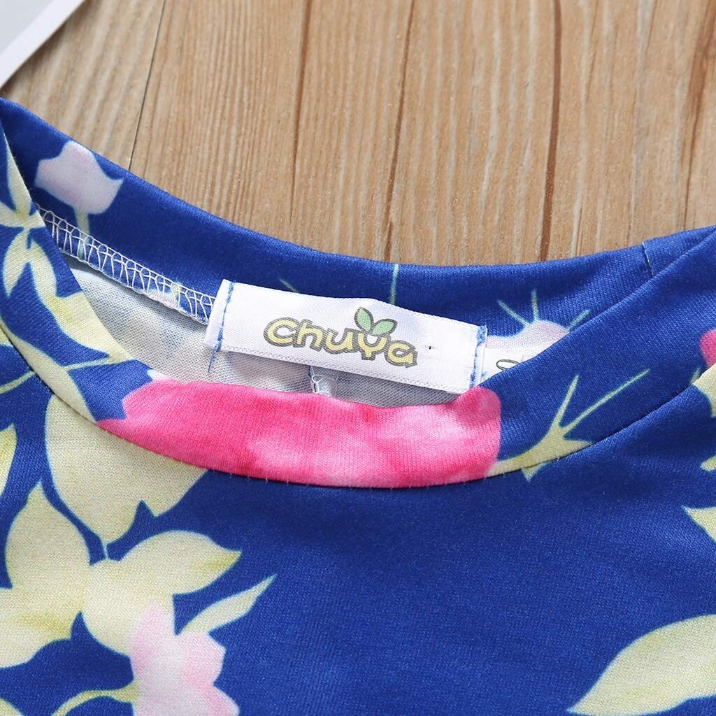 Shop Parent Child Dress Family Clothes Outfits Mommy And Me Blue