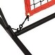 preview thumbnail 6 of 7, vidaXL Portable Baseball Net Black and Red 84.6"x42.1"x85" Polyester