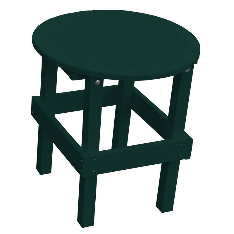 Poly Round Side Table - Turf Green