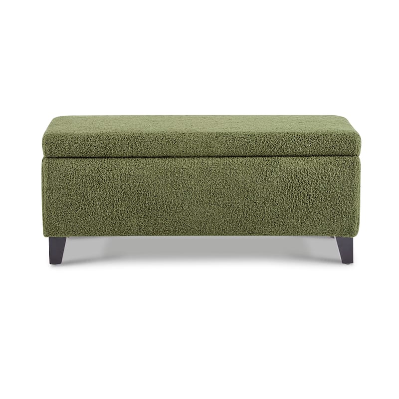 Breanna Floral Upholstered Storage Ottoman by Christopher Knight Home