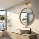 preview thumbnail 15 of 42, Modern 3-Light Gold Bathroom Vanity Light Organic Bulb Shape Glass Wall Sconce