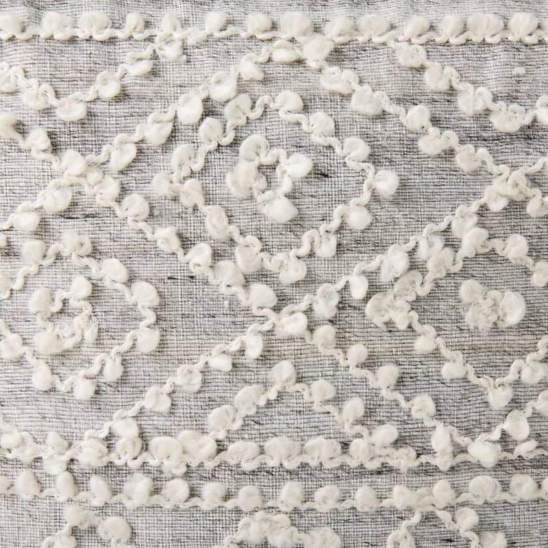 Farida Patterned Square Pouf