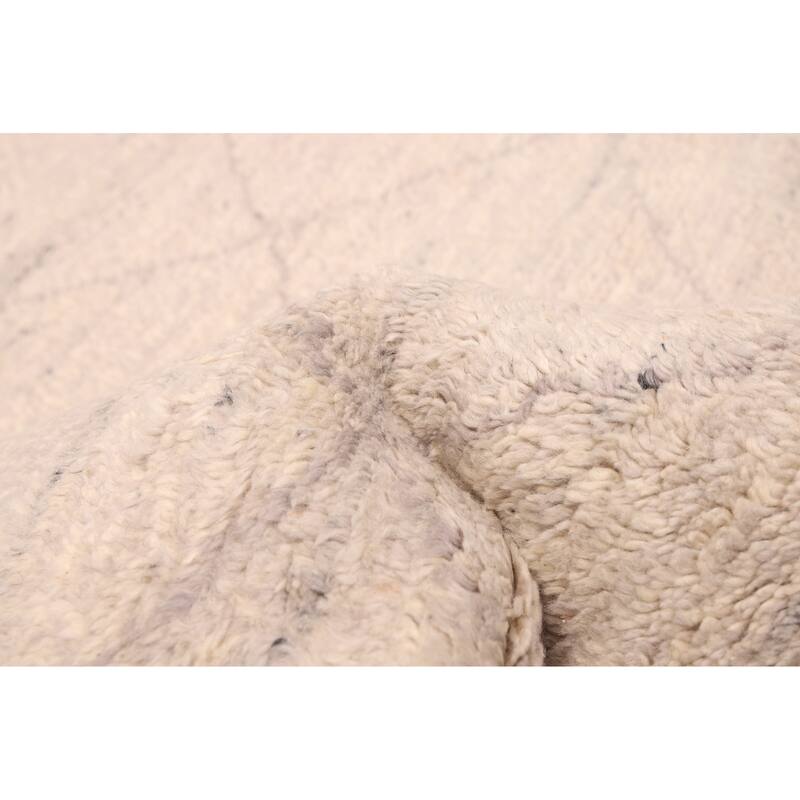 ECARPETGALLERY Hand-knotted Tangier Light Grey Wool Rug - 8'2 x 9'11