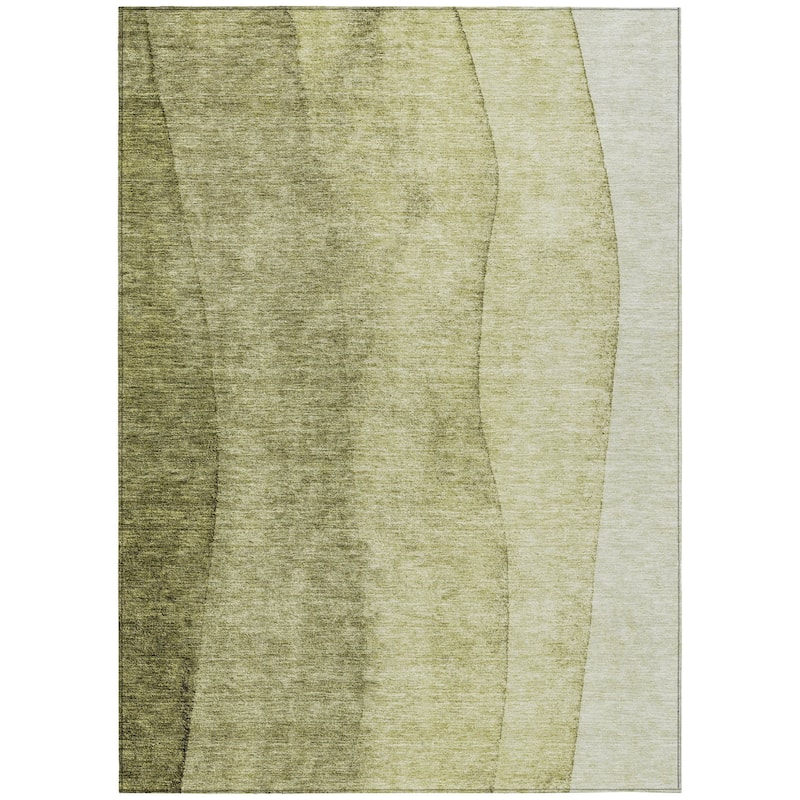 HomeRoots Ombre Transitional Rectangle Outdoor Rug