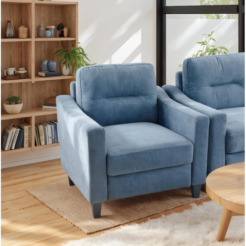 Modular Velvet Couch Comfortable Sectional Sofa with Detachable Design