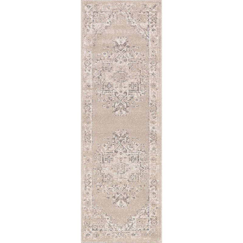 Nuloom Gena Distressed Transitional Medallion Area Rug