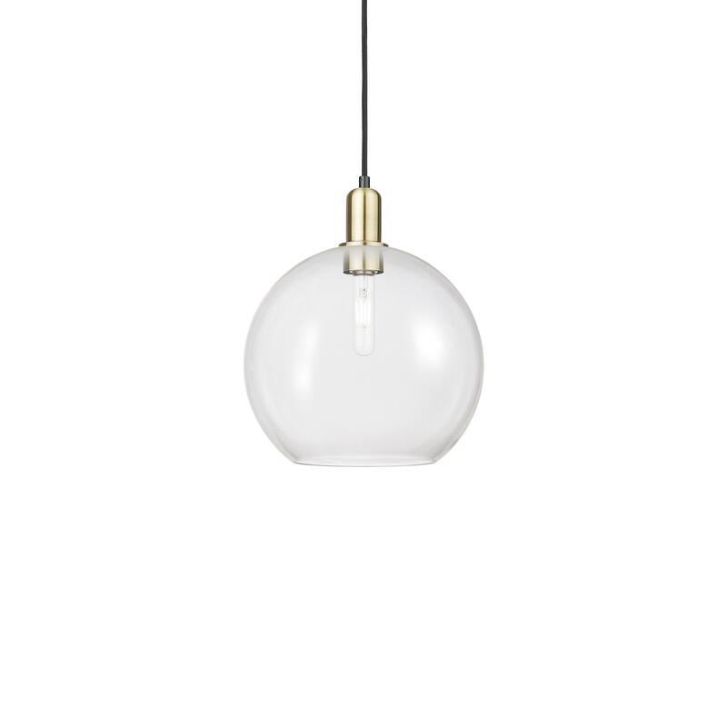 Innovations Lighting 716-1P-15-12 Athens Pendant Athens 12" Wide - Black Antique Brass / Clear