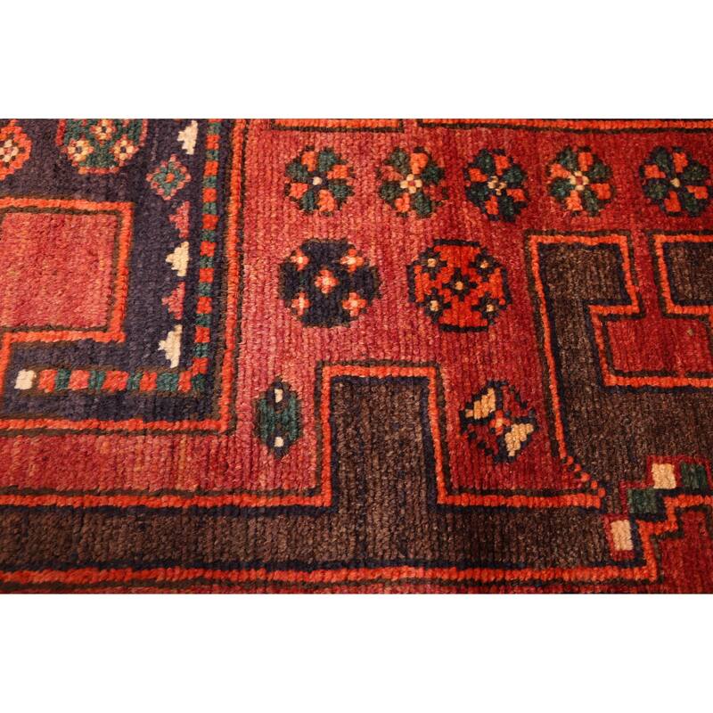 ECARPETGALLERY Hand-knotted Melis Vintage Red Wool Rug - 4'8 x 8'2