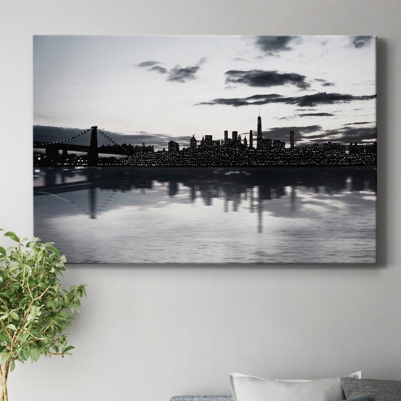 Shimmering Skyline Premium Gallery Wrapped Canvas - Ready to Hang