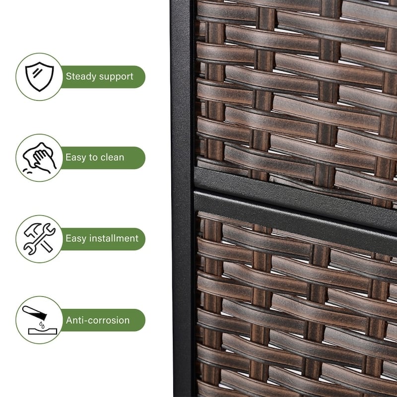 Privacy Screen Outdoor Free Standing Outdoor Screen Panel - 72"H x 47"W