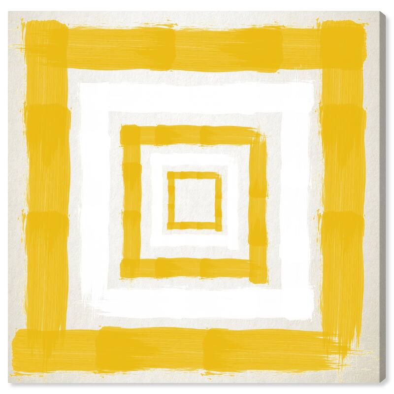 Wynwood Studio Prints Abstract Magical Thinking Yolk Yellow and Modern & Contemporary Wall Art Canvas Print