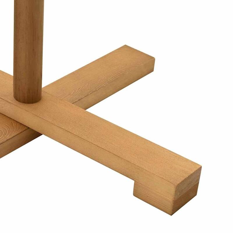 vidaXL Wooden Christmas Tree with Stand Natural/Brown Solid pine wood