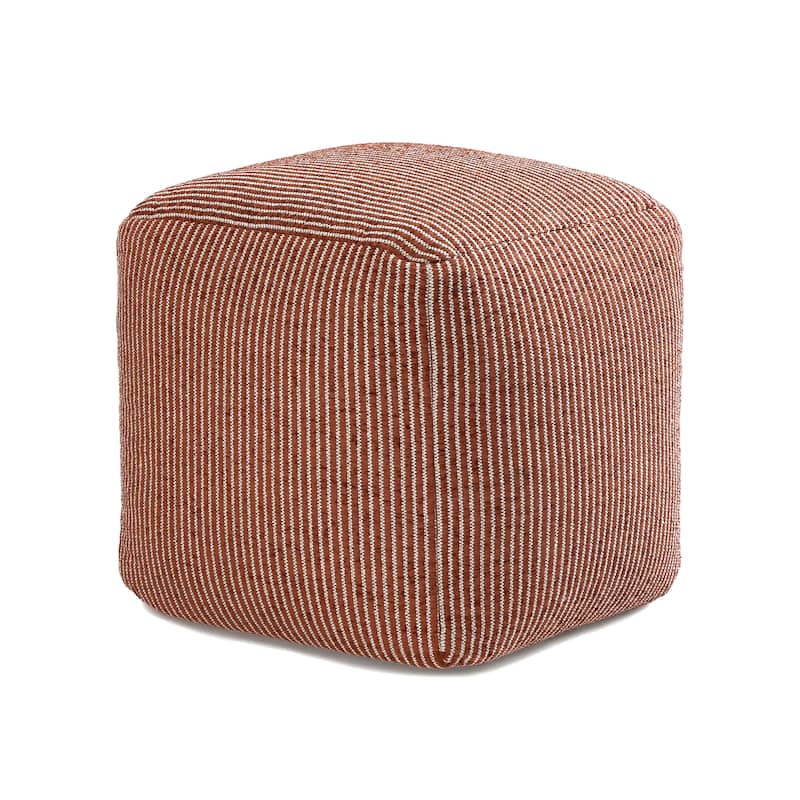 Jani 20-inch Ottoman Pouf - Handcrafted Handmade Ottoman for Seating, Footrest, Home Decor for Living Room, Bedroom
