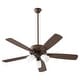 preview thumbnail 1 of 8, Quorum International 4525-3 Ovation 52" 5 Blade Indoor Ceiling Fan Oiled Bronze